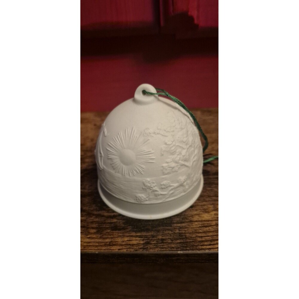 Lladró 1992 Summer Bell Ornament Matte Bisque Porcelain Spain 7614 Collectors